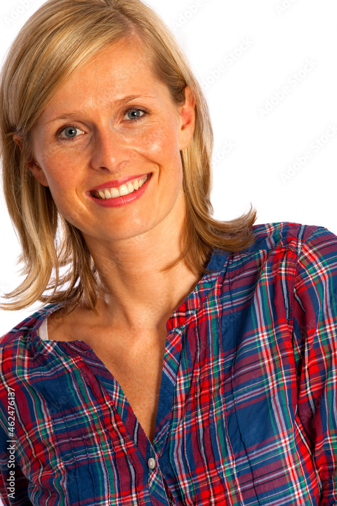Beautiful happy young women smiling