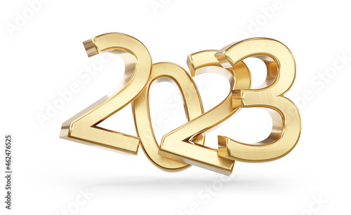 2023 symbol bold golden let...