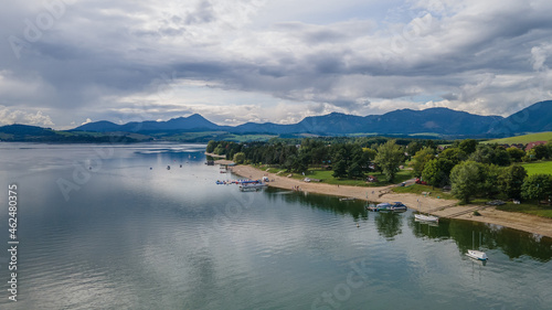 Wallpaper Mural Aerial view of Liptovska Mara reservoir in Slovakia Torontodigital.ca
