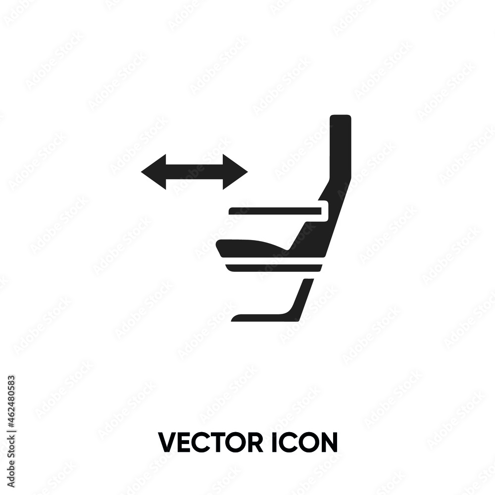 Plane seat vector icon. Modern, simple flat vector illustration for website or mobile app.Move seat symbol, logo illustration. Pixel perfect vector graphics Plane seat vector icon. Modern, simple flat vector illustration for website or mobile app.Move seat symbol, logo illustration. Pixel perfect vector graphics