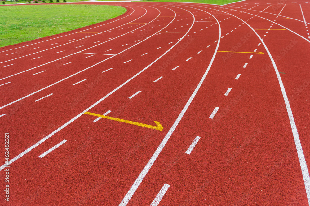 Rubber standard of athletics stadium running track