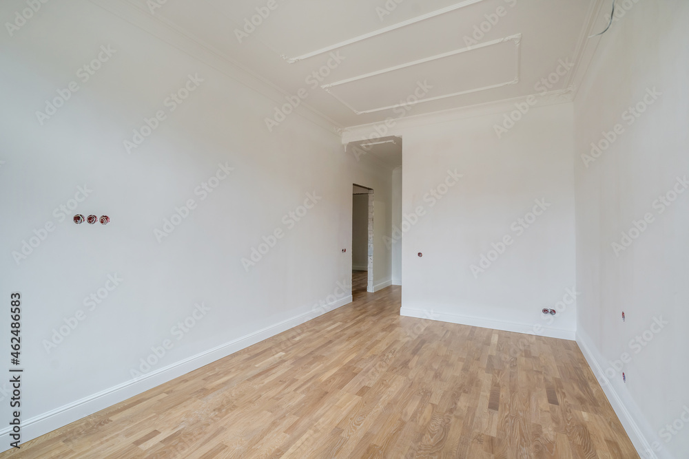 empty white room with repair and without furniture. room for office or store empty white room with repair and without furniture. room for office or store