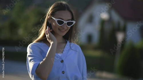 young woman in sunglasses