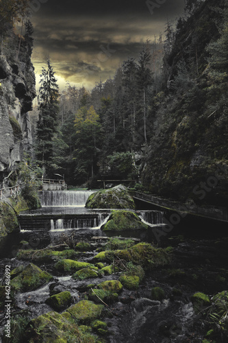 Die Edmundsklamm in der Sächsischen Schweiz. photo