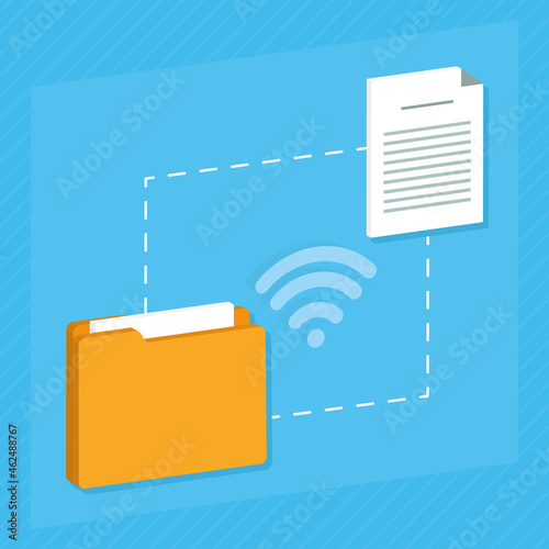 wireless illustration design