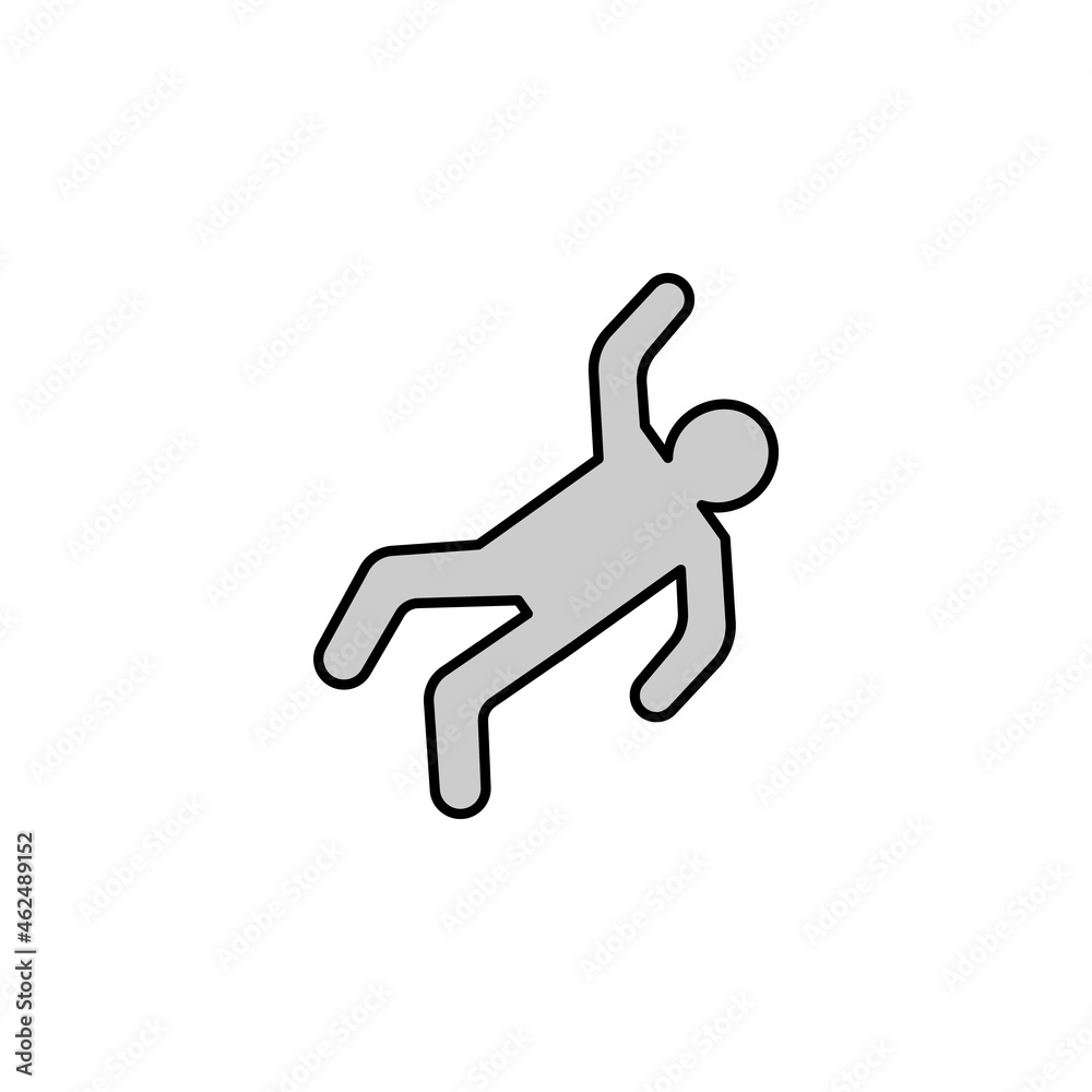 silhouette line illustration colored icon. Signs and symbols can be used for web, logo, mobile app, UI, UX silhouette line illustration colored icon. Signs and symbols can be used for web, logo, mobile app, UI, UX