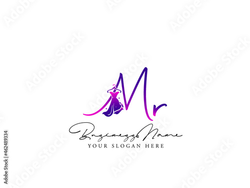 Letter MR Logo, Fashion mr m r Monogram Initial Based Vector Icon For Clothing, Apparel Fashion Shop