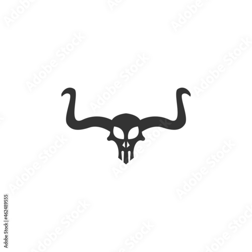 Skull logo icon design vector template