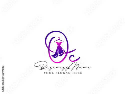 Letter OC Logo, Fashion oc o c  Monogram Initial Based Vector Icon For Clothing, Apparel Fashion Shop photo