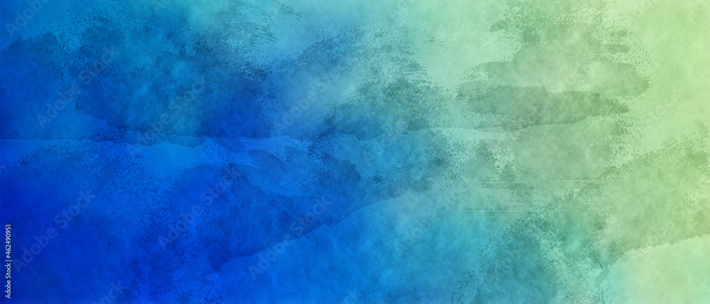 abstract light green blue grunge watercolor background texture
