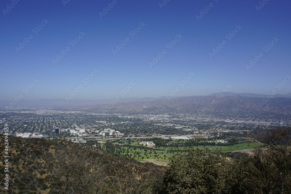 Blick über Los Angeles vom Hollywood Sign