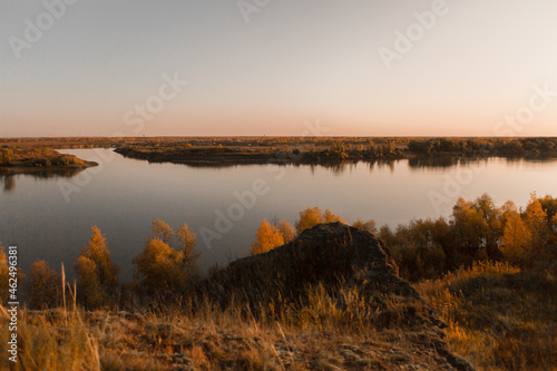 autumn landscape of the river