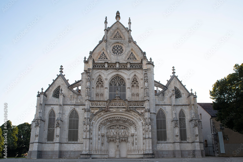 Exterior of the cathedral of Bourg en Bresse in France