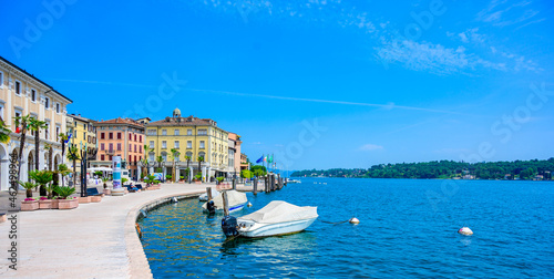 Salò - beautiful village at lake Garda, Italy - touristic travel destination photo