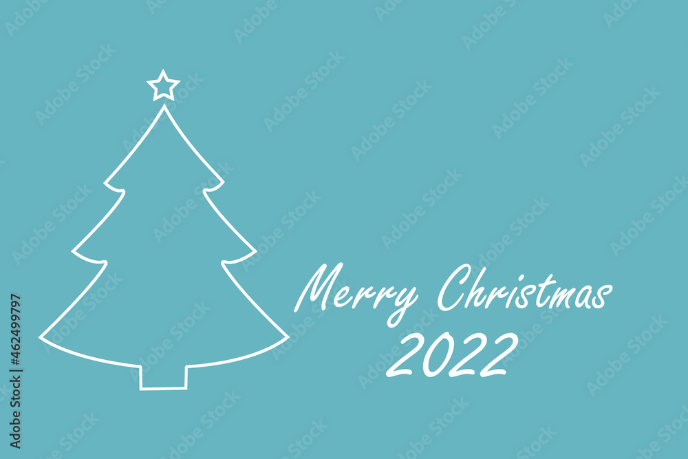 Merry Christmas and Happy New Year large postcard with calligraphic text Merry Christmas and Happy New Year large postcard with calligraphic text