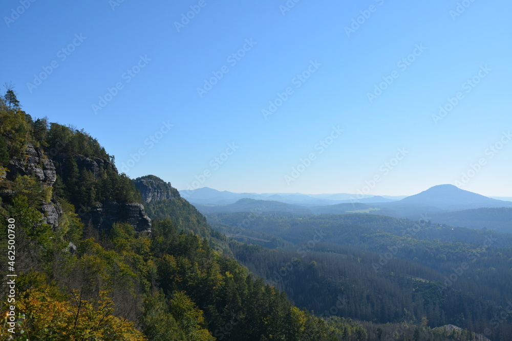 Die Böhmische Schweiz mit dem Prebischtor Die Böhmische Schweiz mit dem Prebischtor