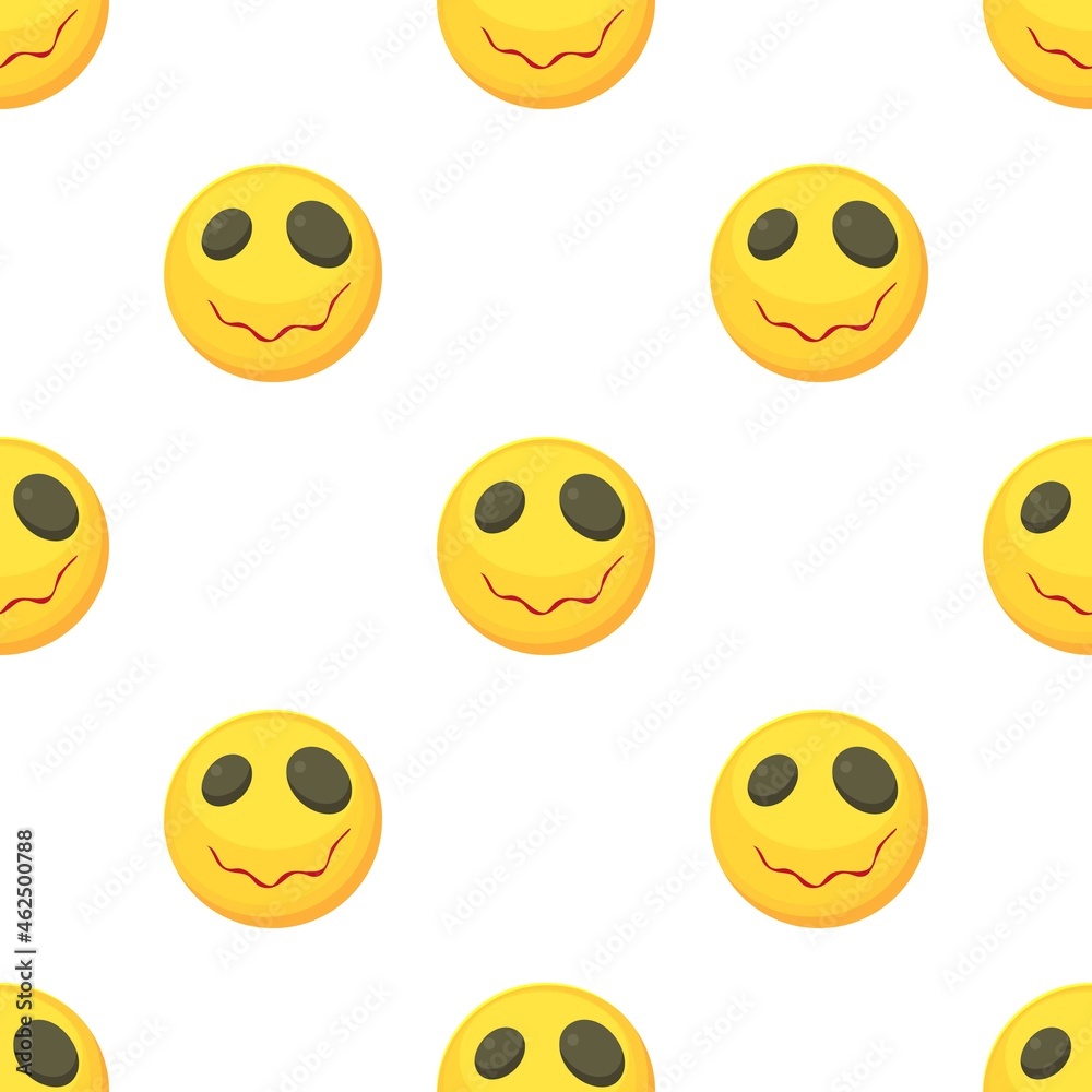 Sleepy smiley pattern seamless background texture repeat wallpaper geometric vector Sleepy smiley pattern seamless background texture repeat wallpaper geometric vector
