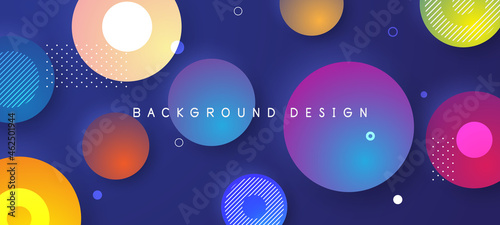 Colorful gradient abstract background elegant circle shape photo