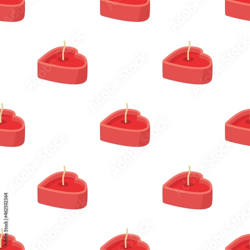 Heart shaped candle pattern seamless background texture repeat wallpaper geometric vector
