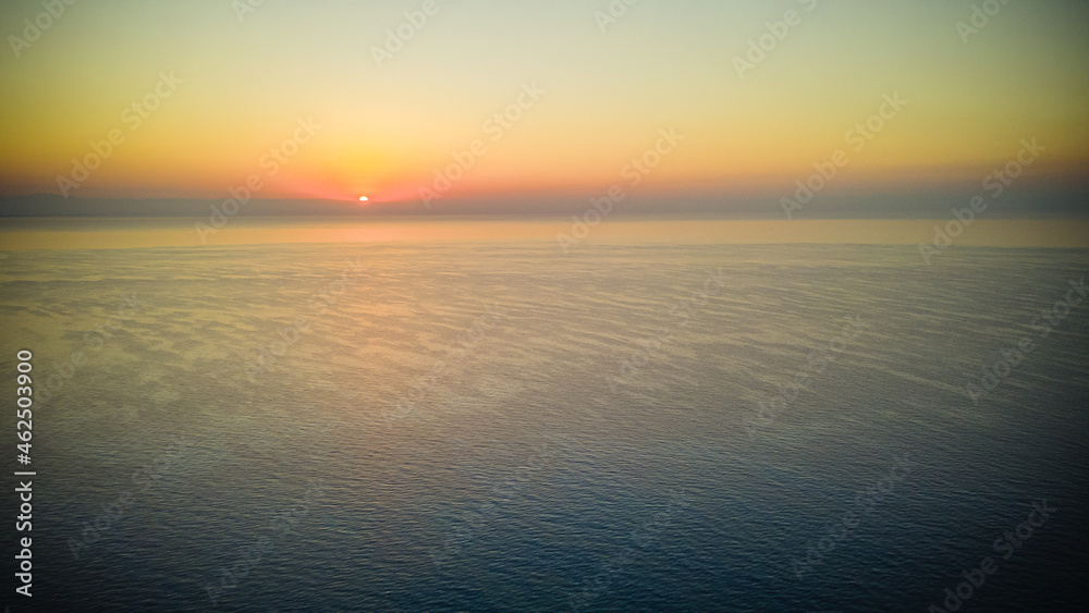 sunrise in the mediterranean sea