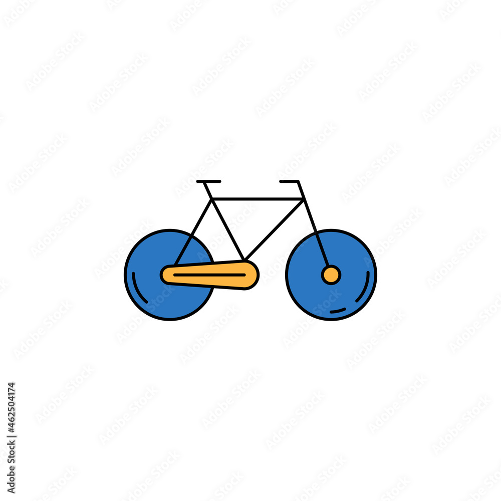 Creative bicycle icon vector