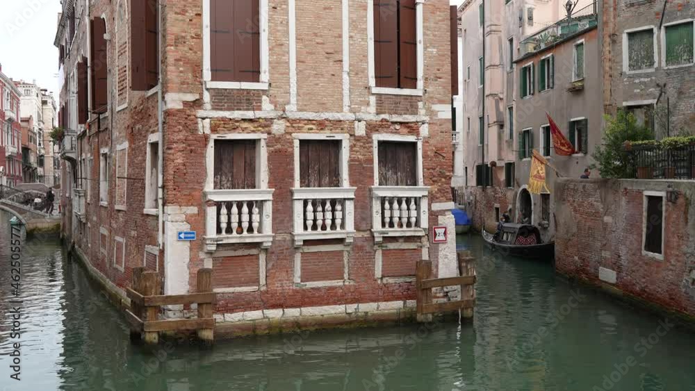 Venice, Italy - Historic buildings between the canals of the lagoon city Venice, Italy - Historic buildings between the canals of the lagoon city