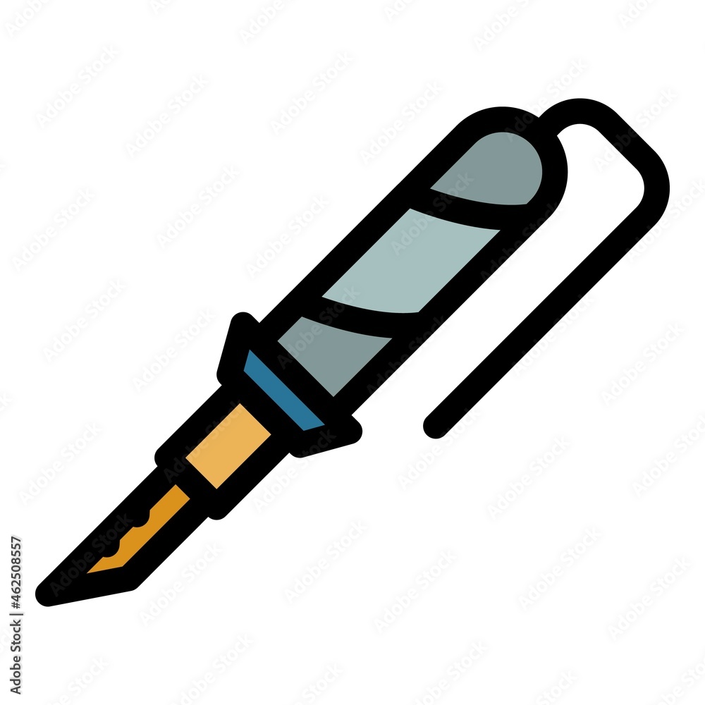 Linear soldering icon. Outline linear soldering vector icon color flat isolated Linear soldering icon. Outline linear soldering vector icon color flat isolated