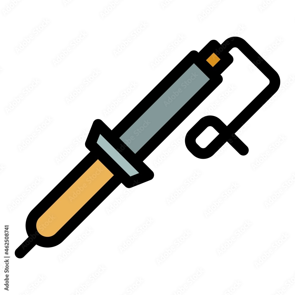 Home soldering icon. Outline home soldering vector icon color flat isolated Home soldering icon. Outline home soldering vector icon color flat isolated