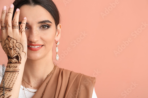 Beautiful Indian woman with...