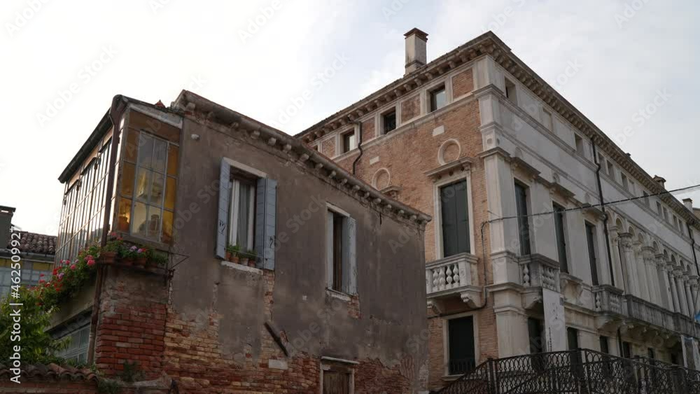 Venice, Italy - Historic buildings between the canals of the lagoon city Venice, Italy - Historic buildings between the canals of the lagoon city