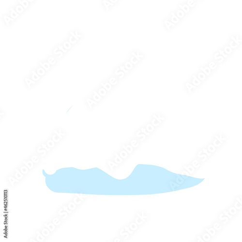 town flat snow drift vector illustration clipart