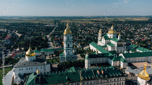 Aerial view - Holy Dormition Pochayiv Lavra  Pochayiv  Ukraine