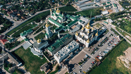 Aerial view - Holy Dormition Pochayiv Lavra, Pochayiv, Ukraine photo