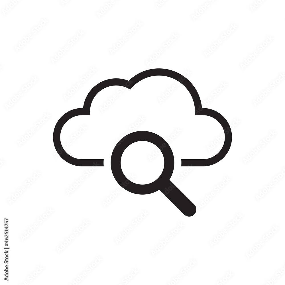 Cloud Search Icon Cloud Search Icon