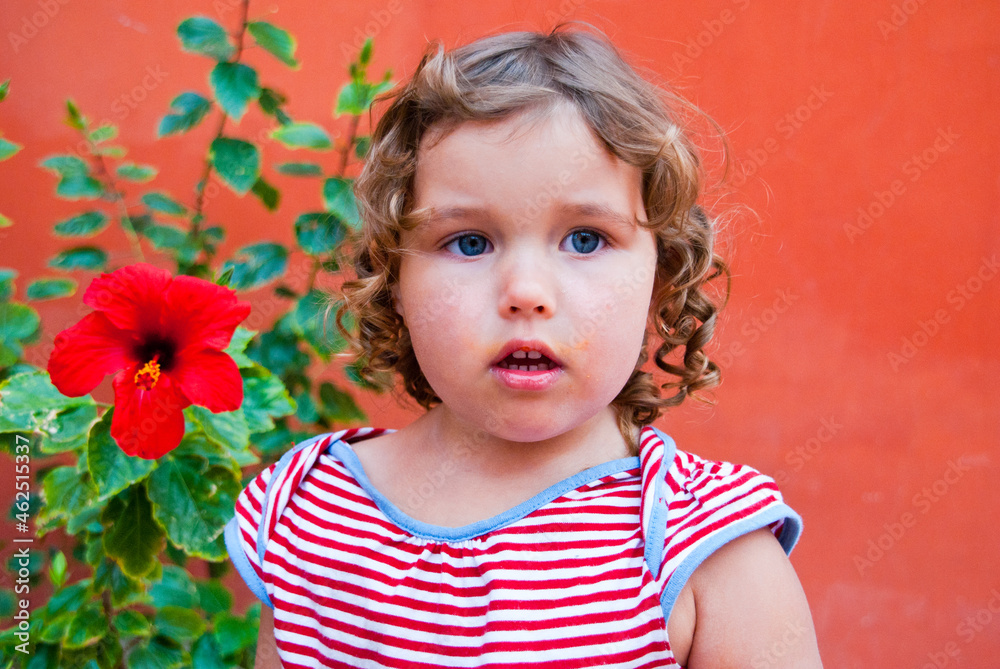 portrait of a little girl portrait of a little girl