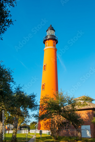Ponce de Leon Inlet Lighthouse is a National Historic Landmark in town of Ponce Inlet in Central Florida FL, USA.