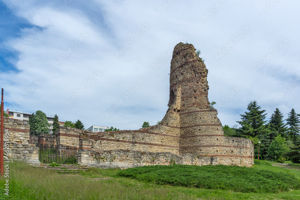 Ruins of Roman Fortress Castra Martis in town of Kula, Bulgaria
