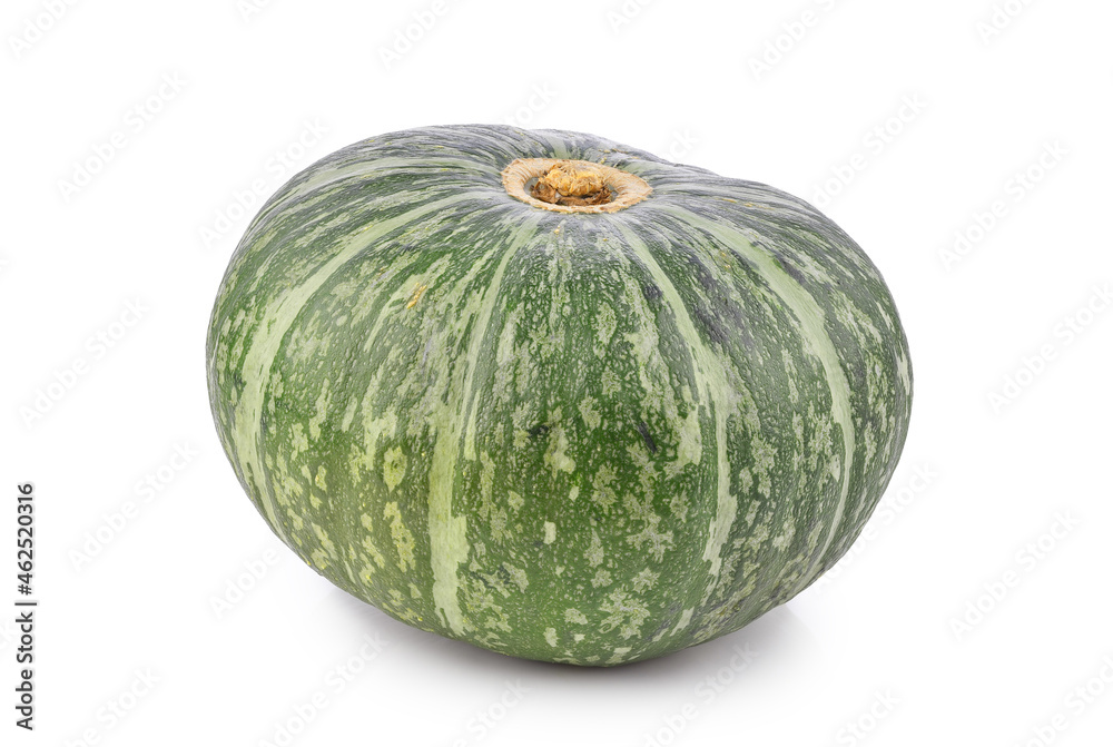 Green pumpkin isolated on white background. Green pumpkin isolated on white background.