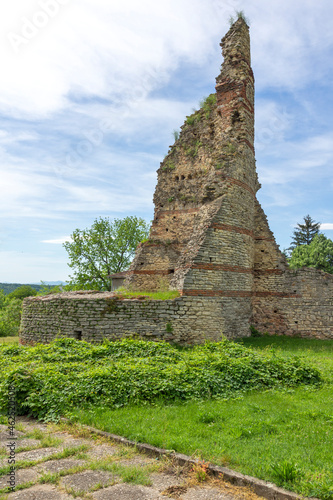 Ruins of Roman Fortress Castra Martis in town of Kula  Bulgaria