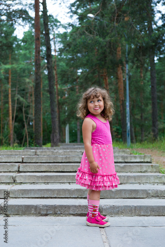 little girl in pink dress © Anastasia
