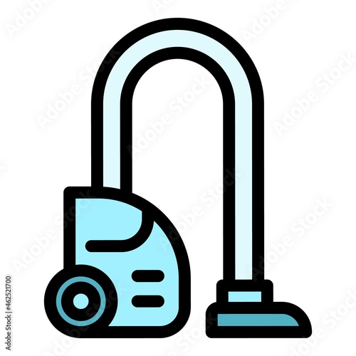 Clean steam cleaner icon. Outline clean steam cleaner vector icon color flat isolated