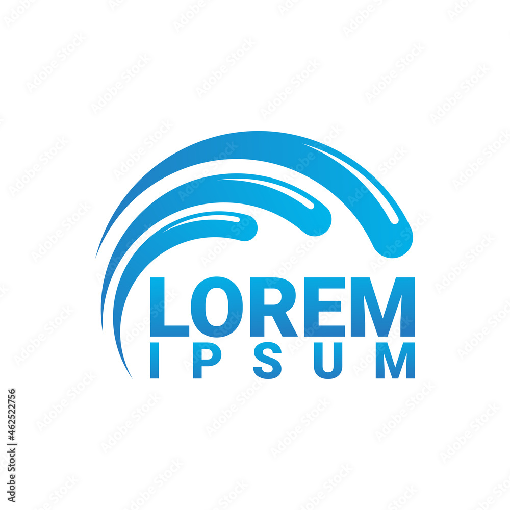 Water laundry logo template design Water laundry logo template design