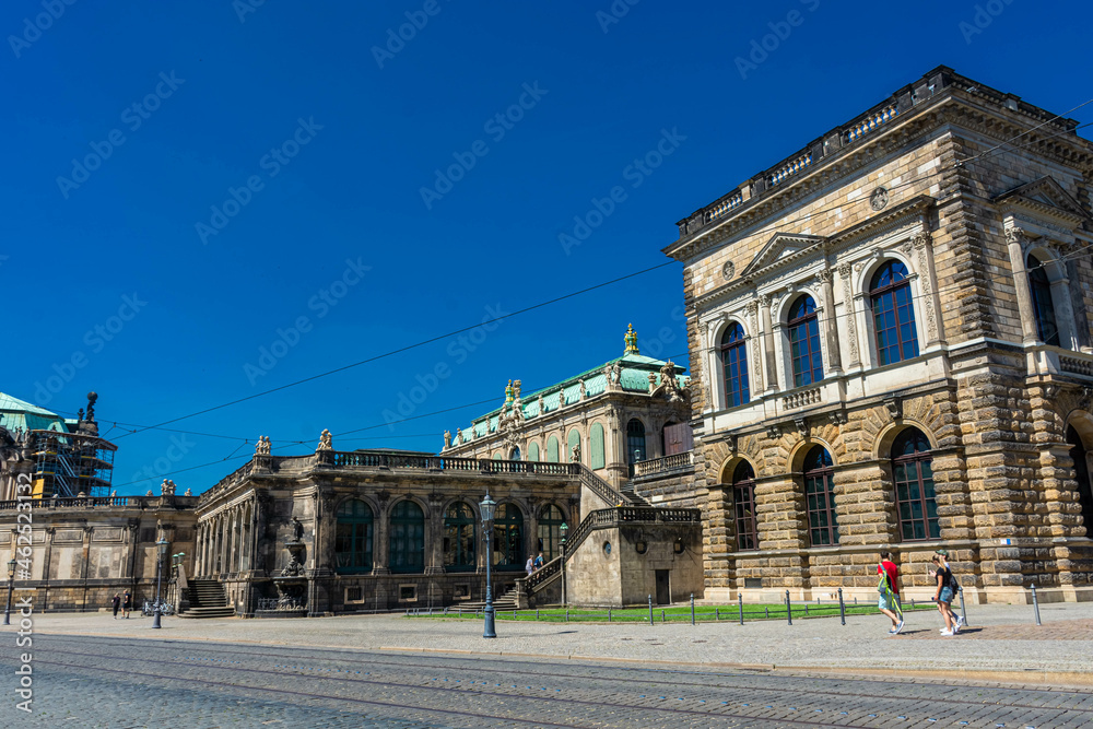DRESDEN, GERMANY, 23 JULY 2020: opera house of Dresden