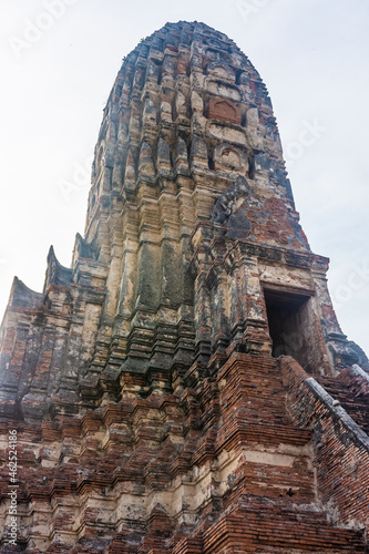 Beautiful view of the Wat Chaiwattanaram Temple of Ayutthaya, Thailand