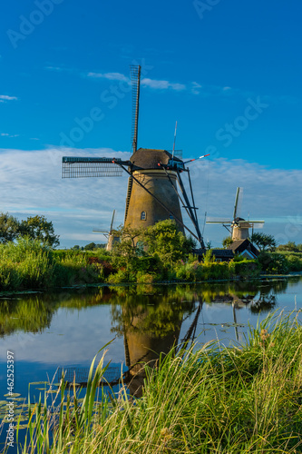 Windmills of Kinderdijk in the Netherlands