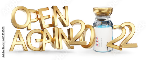 Open Again symbol golden bo...