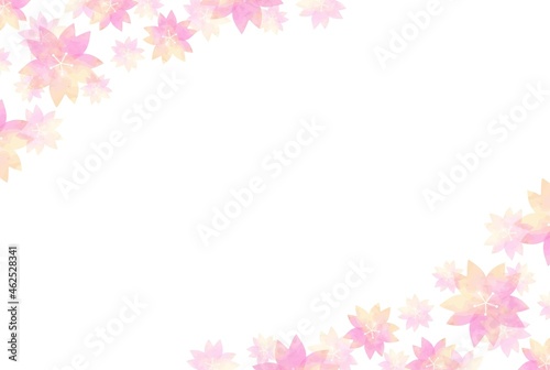 優しい水彩の桜の背景イラスト