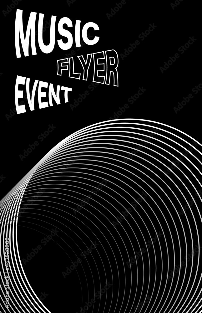 Vector poster for a live music festival or event.