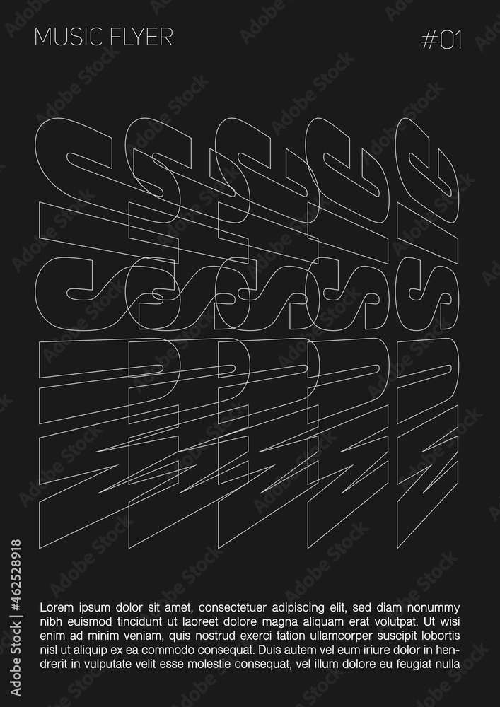 Vector poster for a live music festival or event.