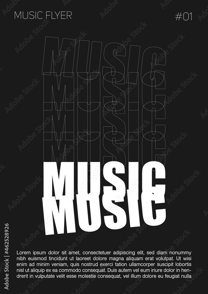 Vector poster for a live music festival or event.